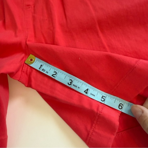 NWT J Crew Crewcuts Red Geranium Pull On Dock Shorts Midweight Stretch Chino 16 - Picture 6 of 8